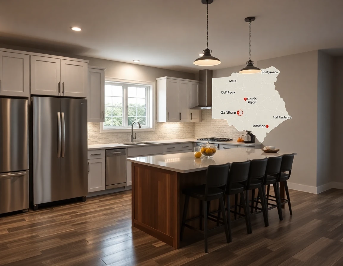 Kitchen Remodeling Service Areas Map